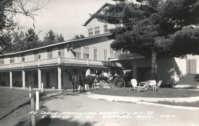 Au Sable Ranch and Ski Resort (Au Sable Ski Ranch) - Vintage Postcard